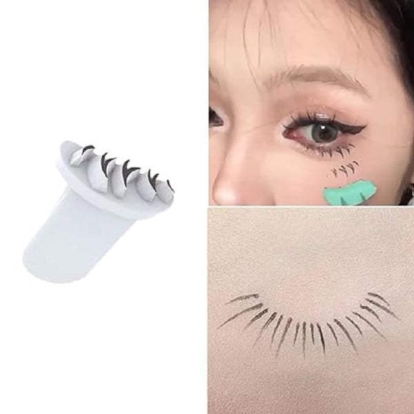 New Eyelash Stamps Tool Eye Makeup Tool Diy Lower Lashes Extensions Natural Look For Make Up Beginner False Eyelash