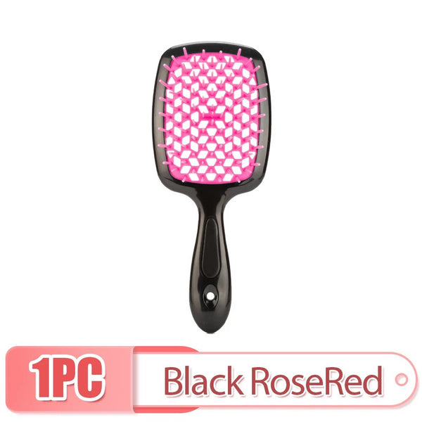 Scalp Massage Comb Wide Teeth Air Cushion Combs Women Fluffy Salon Modeling Tool Dry and Wet Hollow Comb Hairdressing Hair Brush