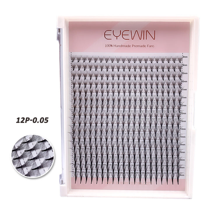 EYEWIN PREMADE VOLUME FANS 0.05MM LONG STEM