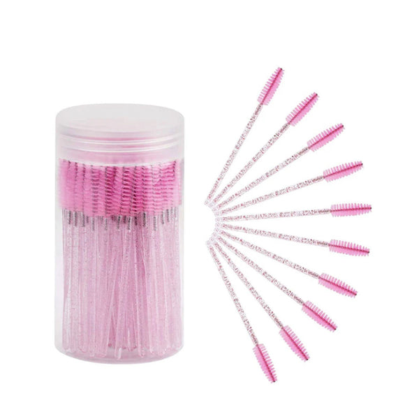 Glitter Makeup Brushes 100PCS with Barrel